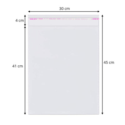 Pungi cu clapetă adezivă - lungimi între 45 și 100cm (set 100 buc) - CraftUp