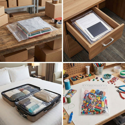 Pungi cu clapetă adezivă - lungimi între 45 și 100cm (set 100 buc) - CraftUp