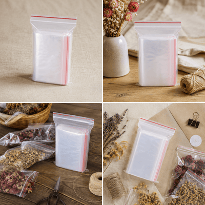 Pungi cu fermoar ziplock - transparent (set 500 buc) - CraftUp