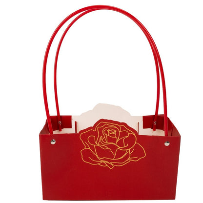 Pungi de cadou cu design trandafir (set 10 buc) - CraftUp