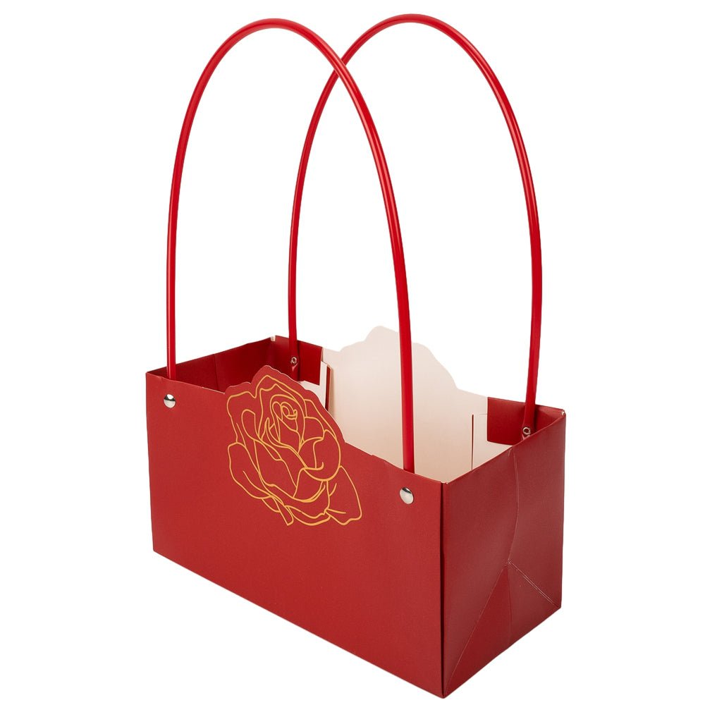 Pungi de cadou cu design trandafir (set 10 buc) - CraftUp