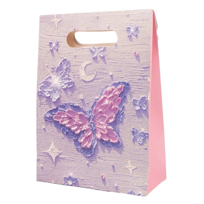Pungi design pictură 3D cu închidere velcro și mâner - model 3 (set 10 buc) - CraftUp