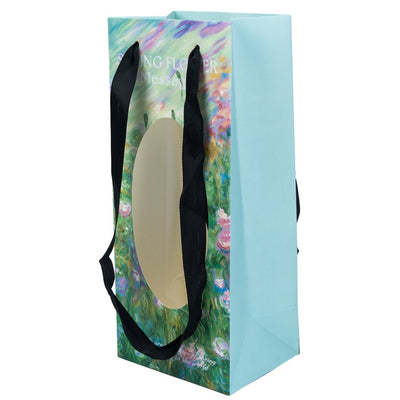 Pungi hârtie cu imprimeu floral și text (set 10 buc) - CraftUp