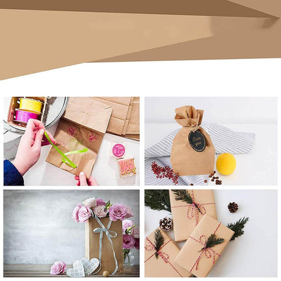 Pungi hârtie simple deschise - kraft (set 50 buc) - CraftUp