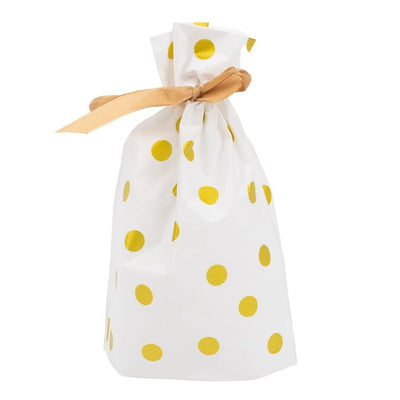 Pungi plastic cu buline si funda satinata - alb (set 50 buc) - CraftUp