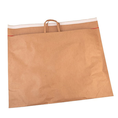 Pungi refolosibile cu mâner ascuns, sigiliu și adeziv - kraft (set 10 buc) - CraftUp