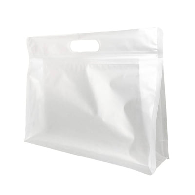 Pungi stand up mate reutilizabile cu fermoar și maner (set 50 buc) - CraftUp