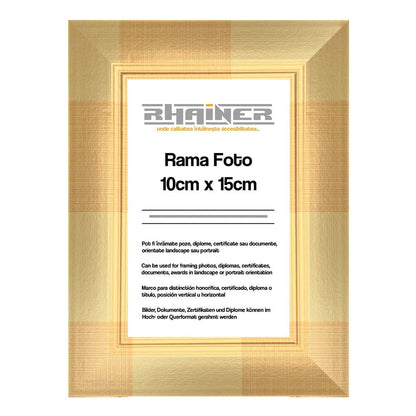 Ramă foto 10X15 - model Madrid auriu - CraftUp