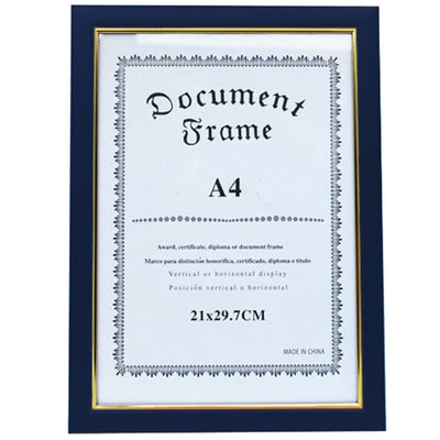 Ramă foto A4 - model Madrid albastru - auriu - CraftUp