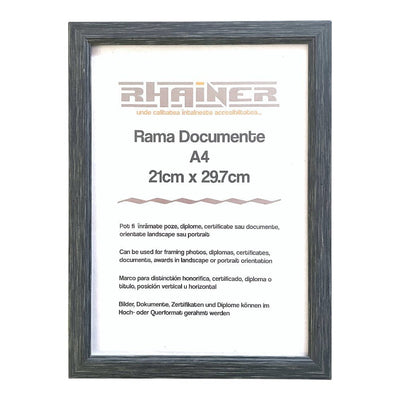 Ramă foto A4 - model Madrid antracit - CraftUp