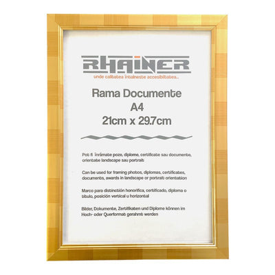 Ramă foto A4 - model Madrid auriu - CraftUp