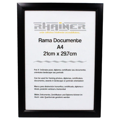 Ramă foto A4 - model Madrid negru - CraftUp