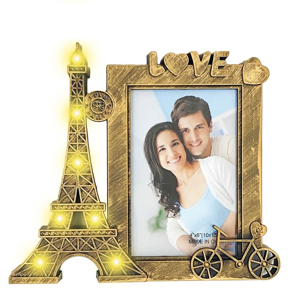 Ramă foto colaj cu lumini 1 poza - model Eiffel Tower - CraftUp