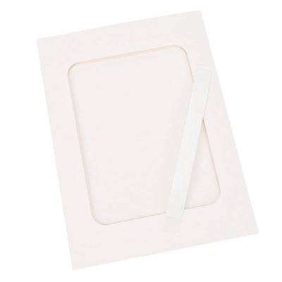 Ramă foto dreptunghiulară din hârtie cu bandă adezivă - alb (set 10 buc) - CraftUp