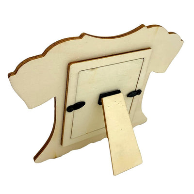 Ramă foto lemn - rochiță - CraftUp