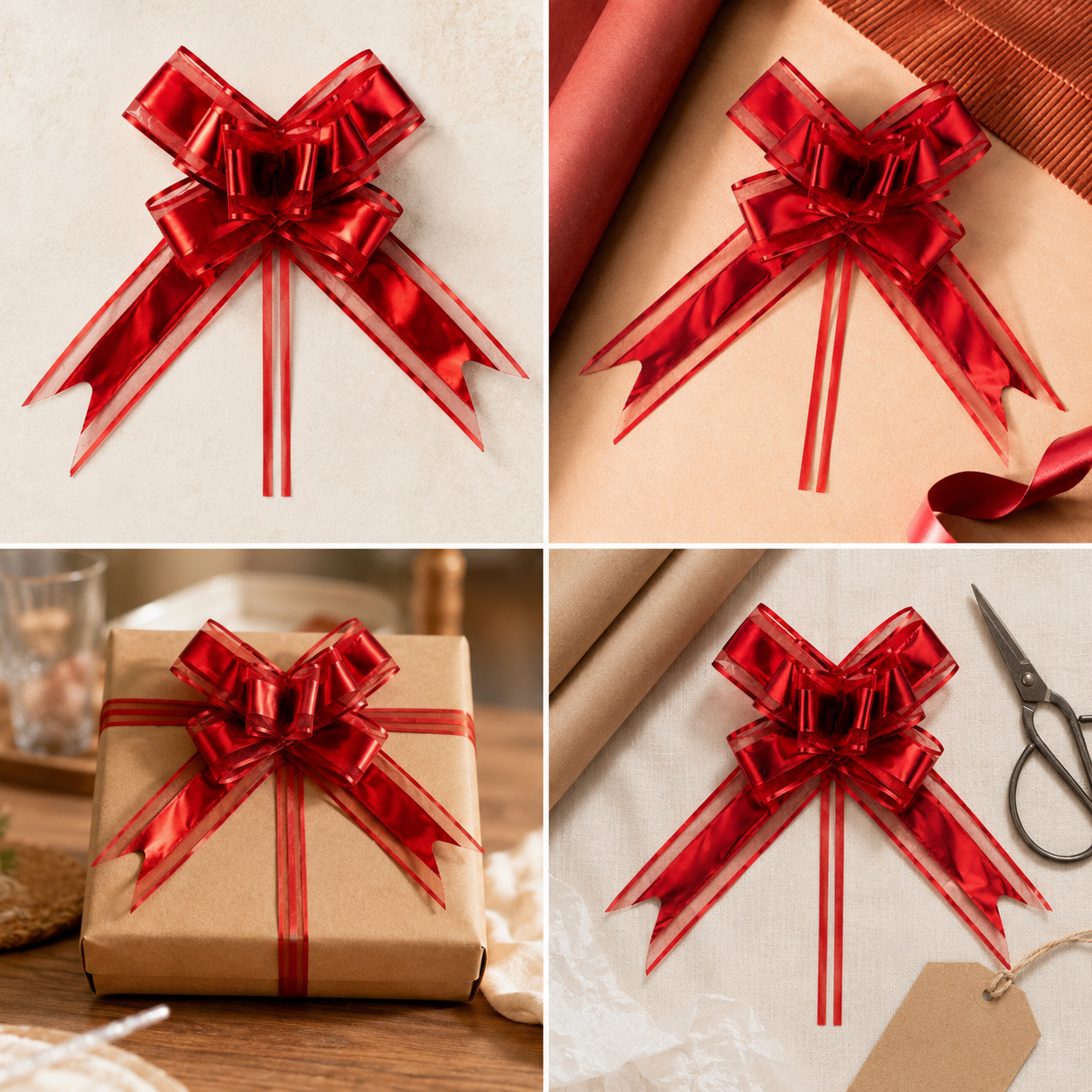 Funda pull bow rosu - colaj