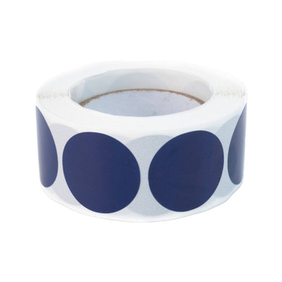 Rolă 500 stickere blank rotunde 2.5cm - albastru - CraftUp