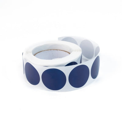 Rolă 500 stickere blank rotunde 2.5cm - albastru - CraftUp