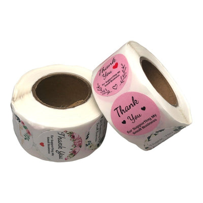 Rolă 500 stickere rotunde 2.5cm - mix modele 2 - CraftUp