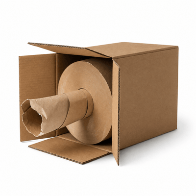 Rolă hârtie de umplutură în cutie dispenser - maro - 35cm x 450m - CraftUp