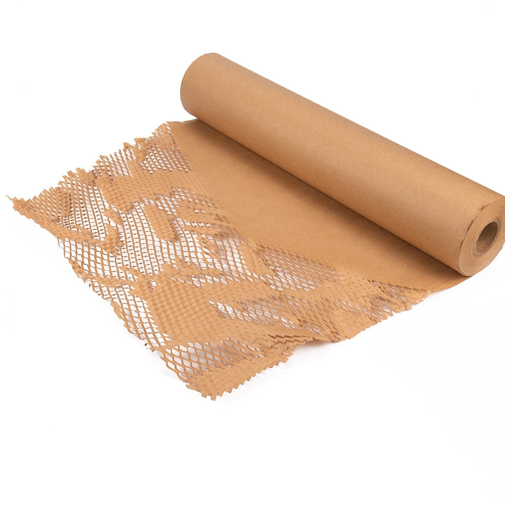 Rolă hârtie kraft fagure 50cm x 50m - maro - CraftUp