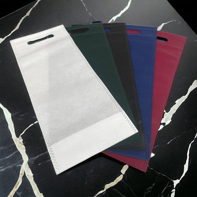 Sacoșă din textil pentru sticle - albastru - CraftUp