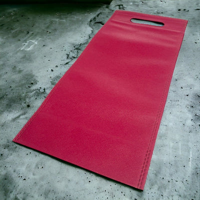 Sacoșă din textil pentru sticle - vișiniu - CraftUp