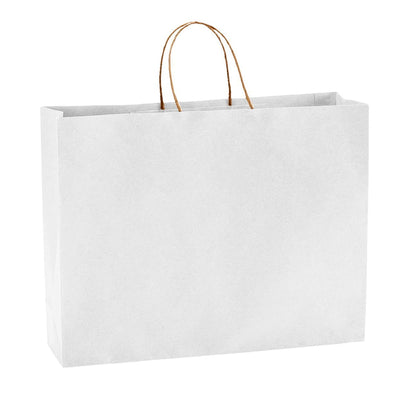 Sacoșă kraft albă 41x12x32cm - CraftUp