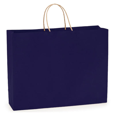 Sacoșă kraft albastră 41x12x32cm - CraftUp