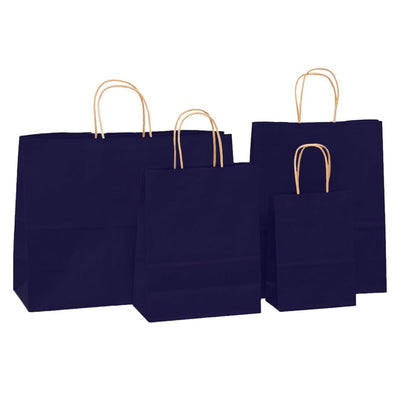 Sacoșă kraft albastră 41x12x32cm - CraftUp