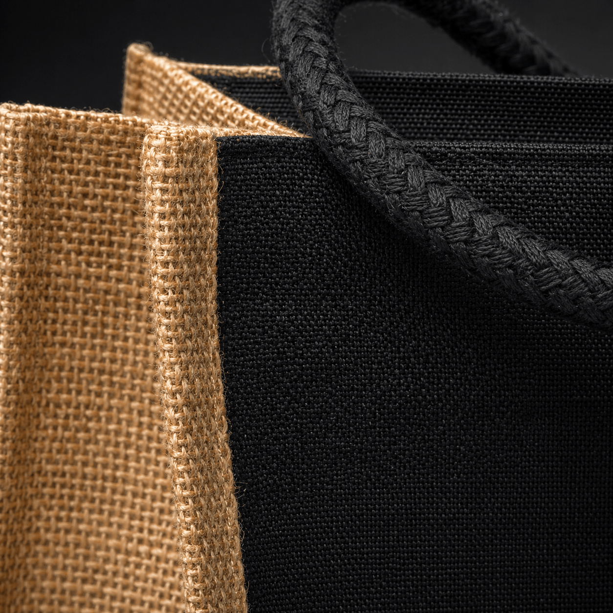 Sacoșă textil cu interior rezistent la apă 41x33x18cm - negru - maro - CraftUp