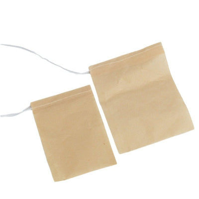 Săculeț hârtie mic cu sfoară - beige 5x7cm (set 100 buc) - CraftUp
