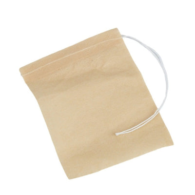 Săculeț hârtie mic cu sfoară - beige 6x8cm (set 100 buc) - CraftUp