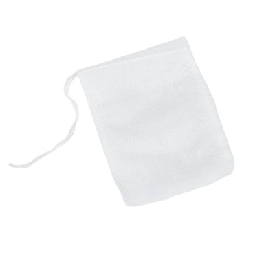 Săculeț non woven mic cu sfoară - alb 5.5x7cm (set 100 buc) - CraftUp