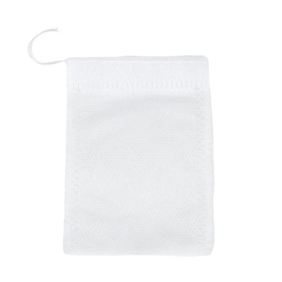 Săculeț non woven mic cu sfoară - alb 6x8cm (set 100 buc) - CraftUp