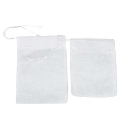 Săculeț non woven mic cu sfoară - alb 6x8cm (set 100 buc) - CraftUp