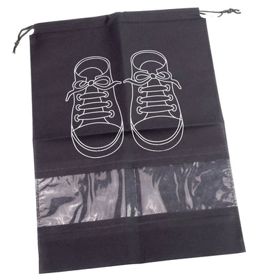 Săculeț non woven pentru încălțăminte cu închidere sfoară - gri - CraftUp