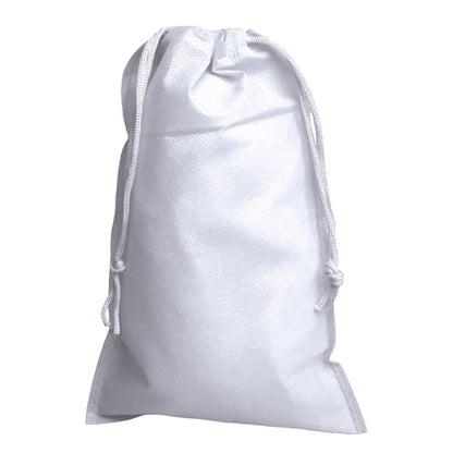 Săculeți non woven cu sfoară - alb (set 50 buc) - CraftUp