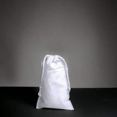 Săculeți non woven cu sfoară - alb (set 50 buc) - CraftUp