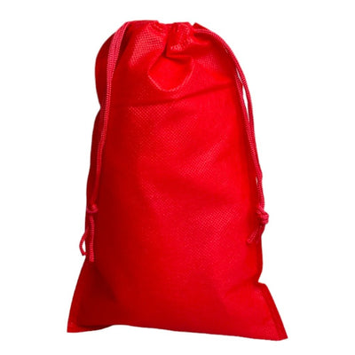 Săculeți non woven cu sfoară - roșu (set 50 buc) - CraftUp