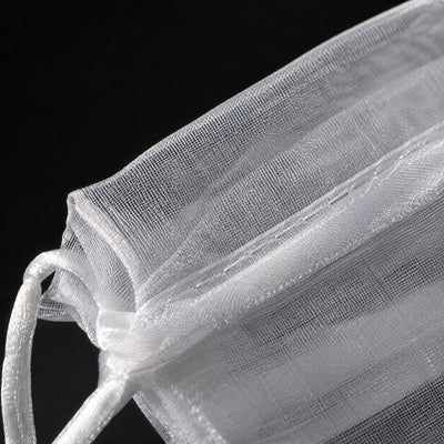 Săculeți organza cu șnur satin 12x17cm (set 100 buc) - CraftUp
