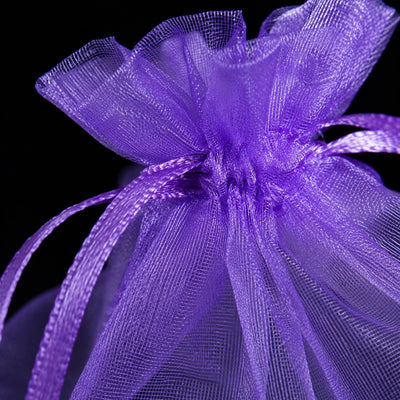 Săculeți organza cu șnur satin 12x17cm (set 100 buc) - CraftUp