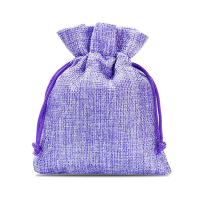 Săculeți țesătură sac cu sfoară 7x9cm (set 50 buc) - CraftUp