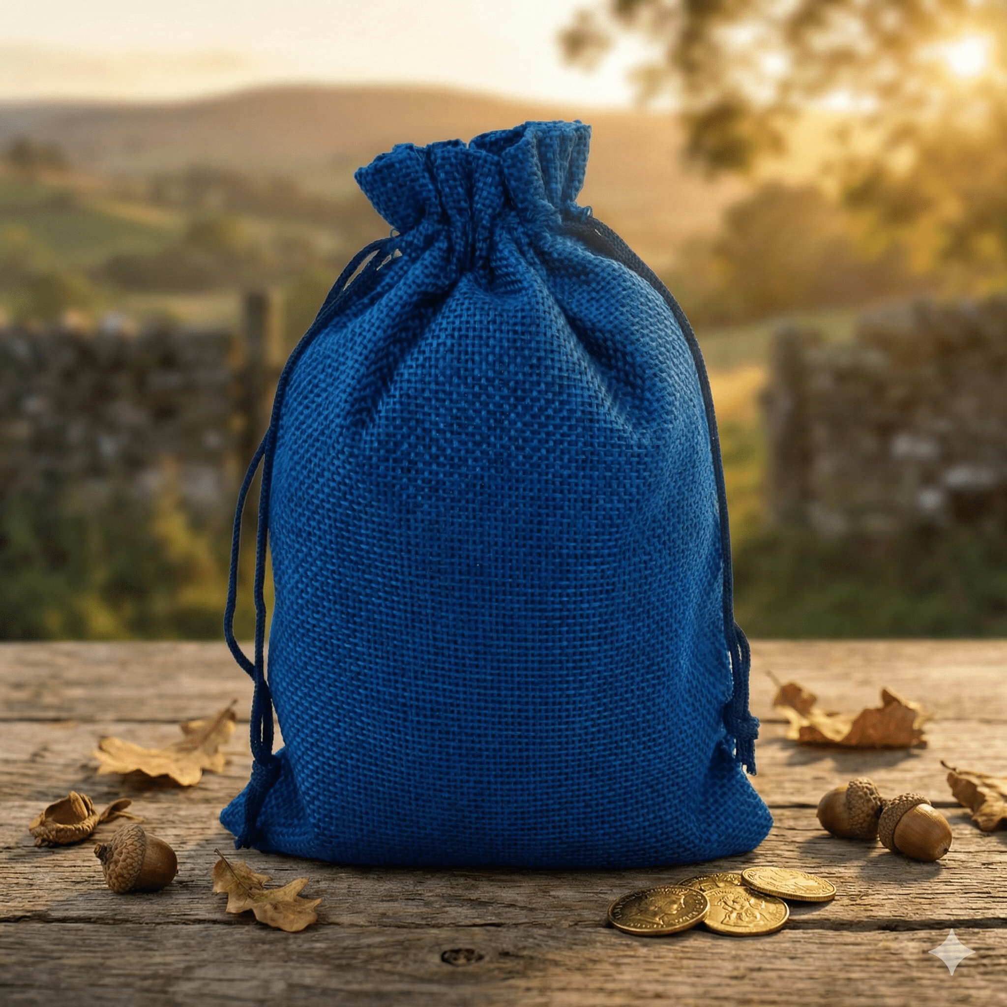 Săculeți țesătură sac cu sfoară 9x12cm (set 50 buc) - CraftUp