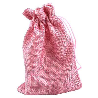 Săculeți țesătură sac cu sfoară 9x12cm (set 50 buc) - CraftUp