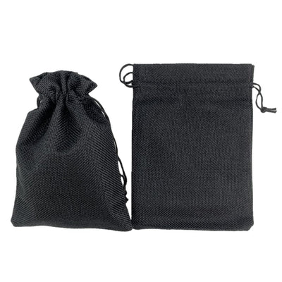 Săculeți țesătură sac cu sfoară 9x12cm (set 50 buc) - CraftUp