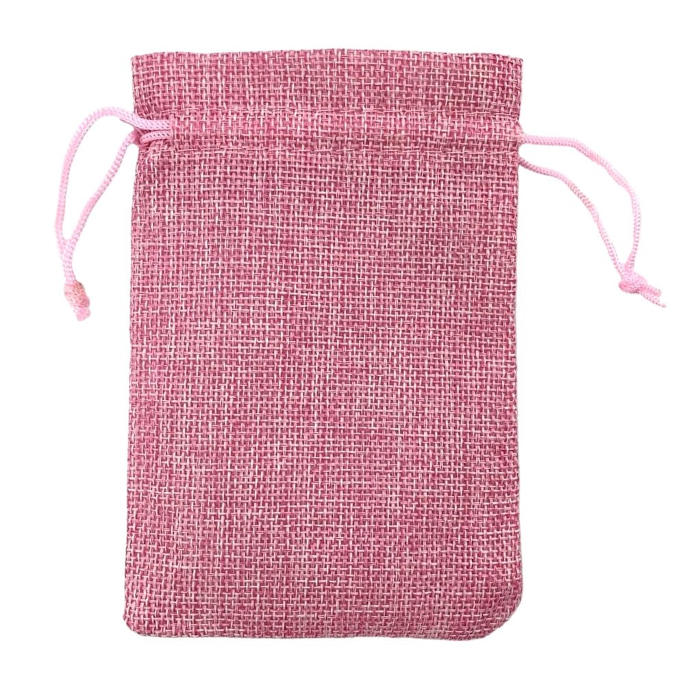 Săculeți țesătură sac cu sfoară 9x12cm (set 50 buc) - CraftUp