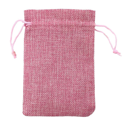 Săculeți țesătură sac cu sfoară 9x12cm (set 50 buc) - CraftUp