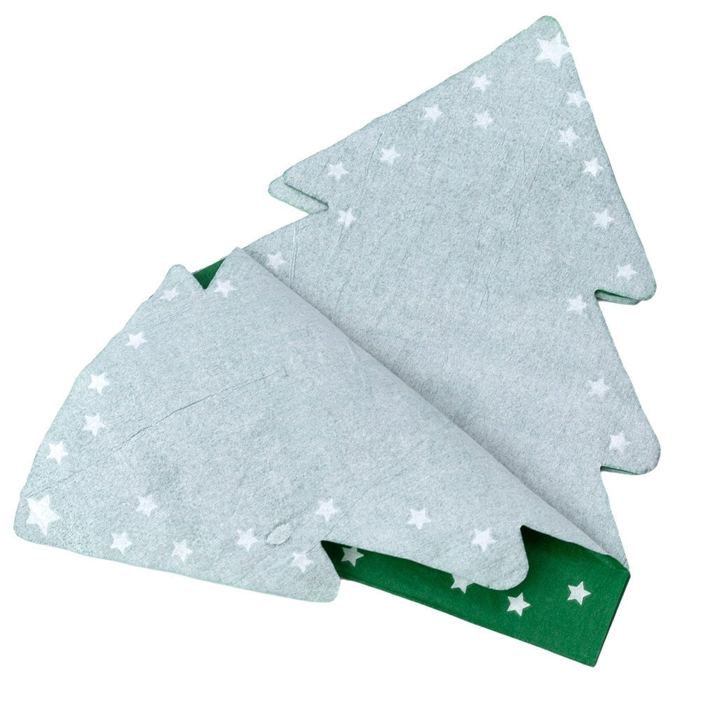 Șervețele de Crăciun în formă de brad verde (set 20 buc) - CraftUp