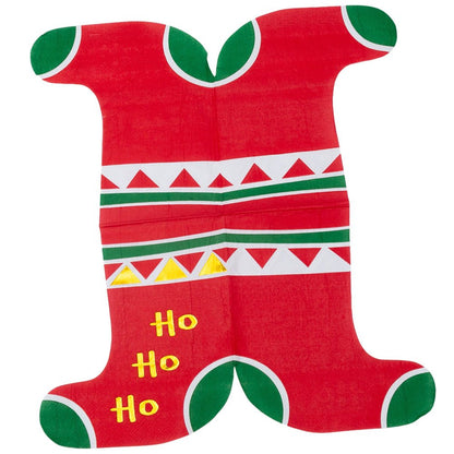 Șervețele de Crăciun în formă de cizmuliță roșie (set 20 buc) - CraftUp